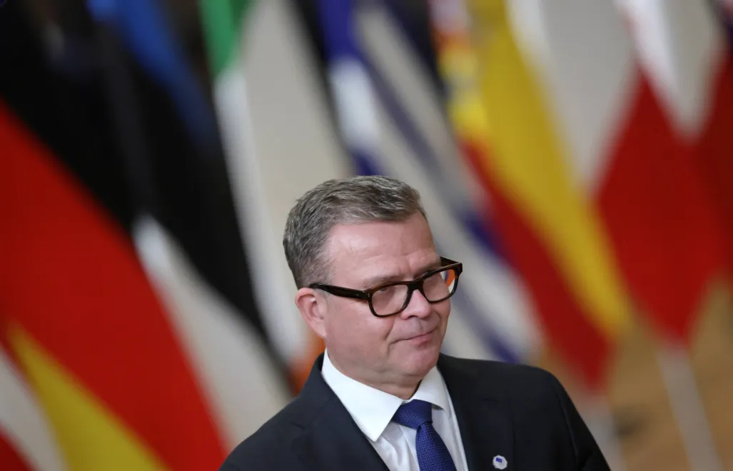 Премьер-министр Финляндии Петтери Орпо. Fot. PAP/EPA/OLIVIER MATTHYS