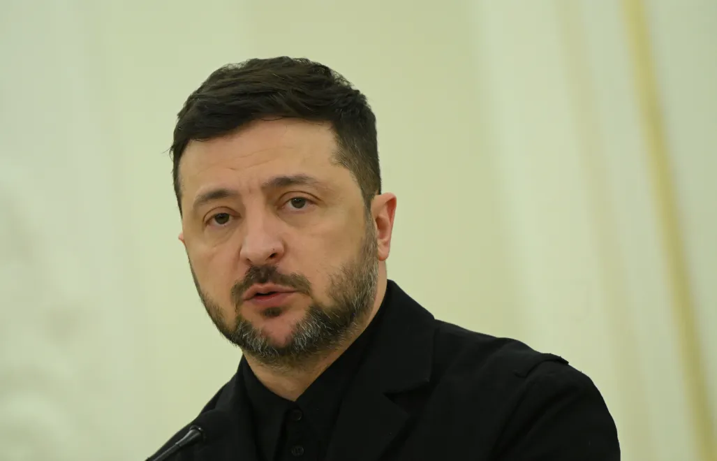 Prezydent Ukrainy Wołodymyr Zełenski. Fot. PAP/	Marcin Obara