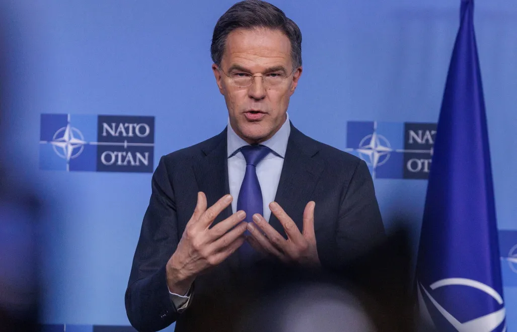 Mark Rutte Fot. PAP/EPA/OLIVIER MATTHYS