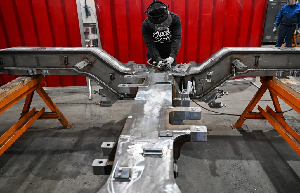 Fabryka wagonów - zdjęcie ilustracyjne Fot. PAP/Darek Delmanowicz