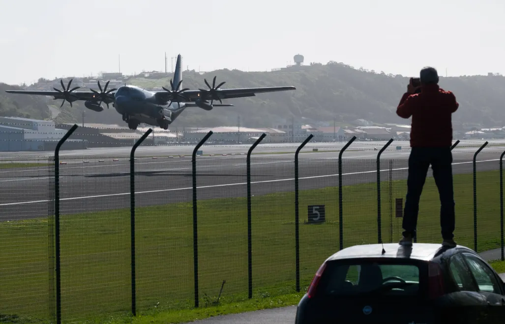 Baza Lajes na Azorach Fot. PAP/EPA/ANTONIO ARAUJO