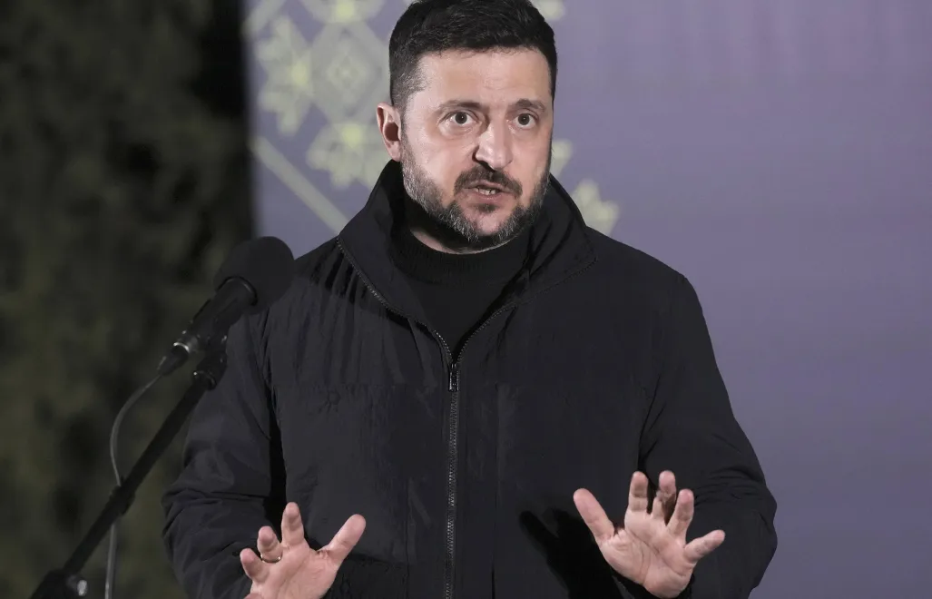 Prezydent Ukrainy Wołodymyr Zełenski. Fot. PAP/EPA/ANDREW KRAVCHENKO