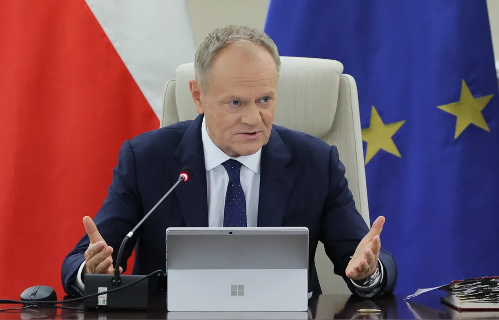 Premier Donald Tusk na posiedzeniu rządu, fot. PAP/Paweł Supernak