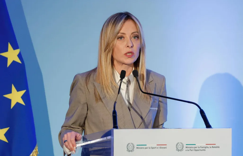 Giorgia Meloni Fot. PAP/EPA/GIUSEPPE LAMI