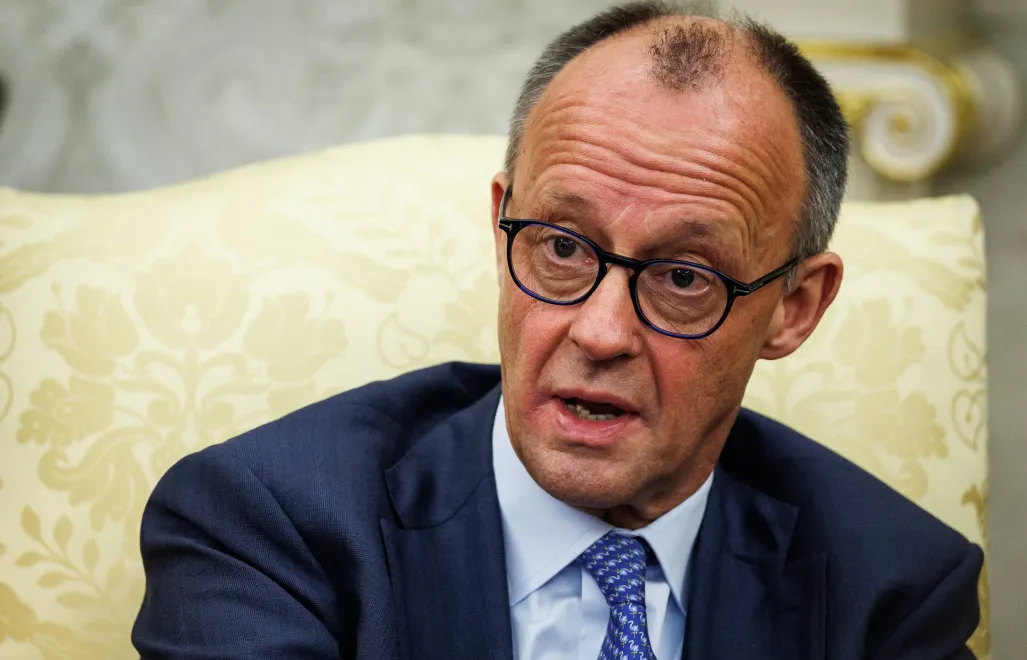 Kanclerz Niemiec Friedrich Merz. Fot. PAP/EPA/	SAMUEL CORUM / POOL