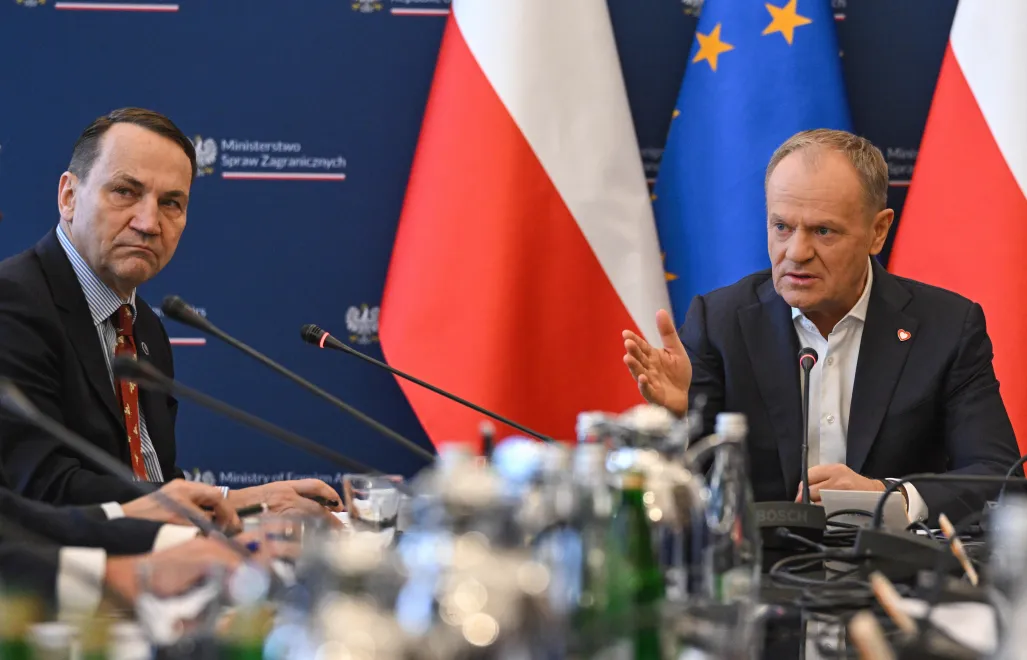 Радослав Сікорський і Дональд Туск. Fot. PAP/Radek Pietruszka