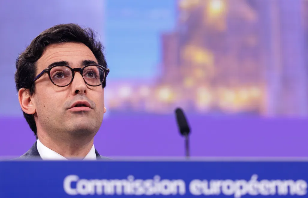 Віцеголова Європейської комісії Стефан Сежурне. Fot. PAP/EPA/OLIVIER MATTHYS