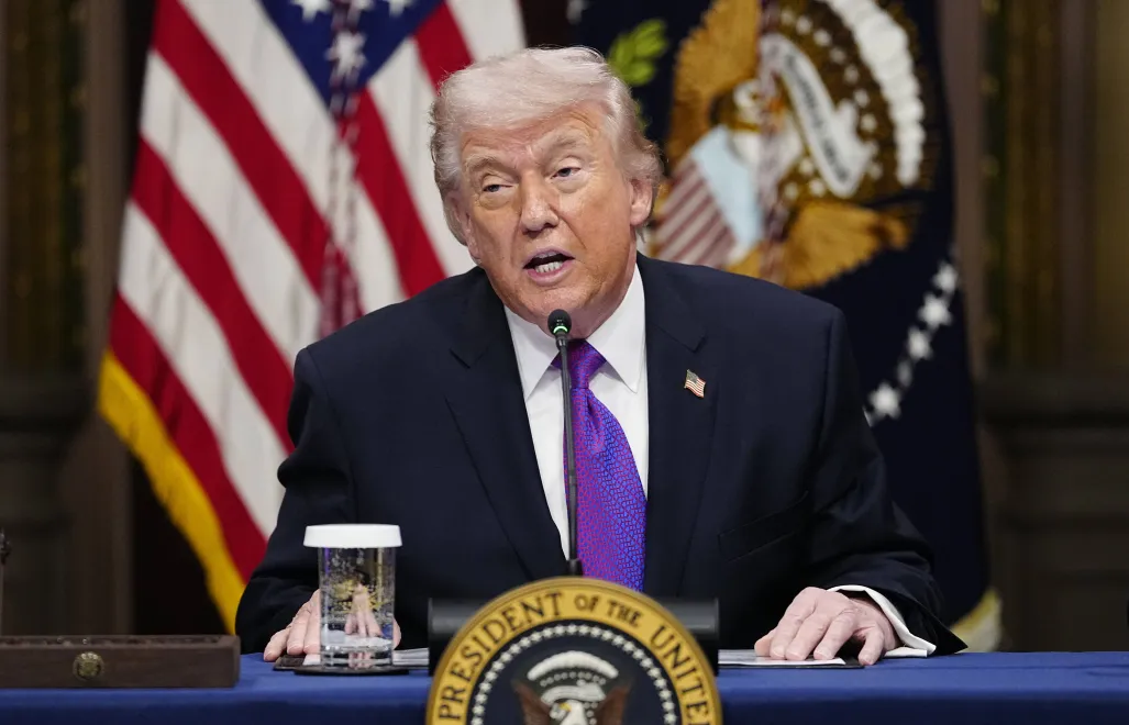 Donald Trump, fot. PAP/EPA/UPI POOL/BONNIE CASH / POOL