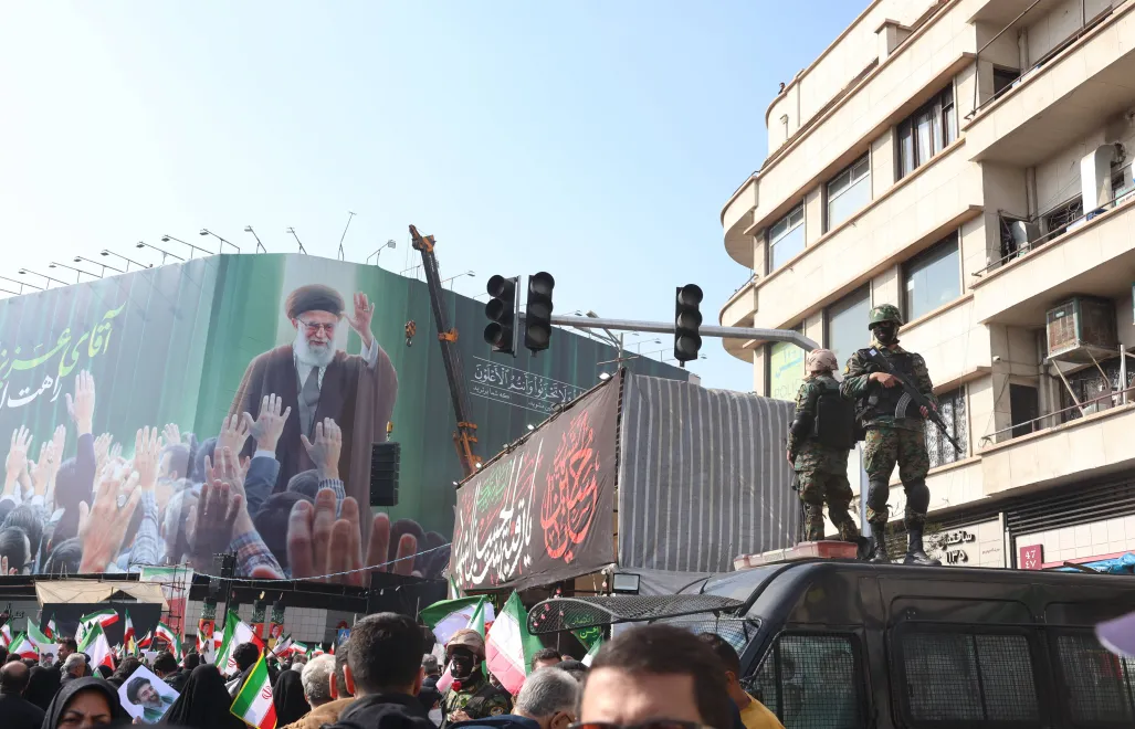 Тегеран. Fot. PAP/EPA/ABEDIN TAHERKENAREH