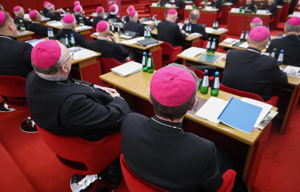 Biskupi w czasie obrad 404. Zebrania Plenarnego Konferencji Episkopatu Polski Fot. PAP/Albert Zawada