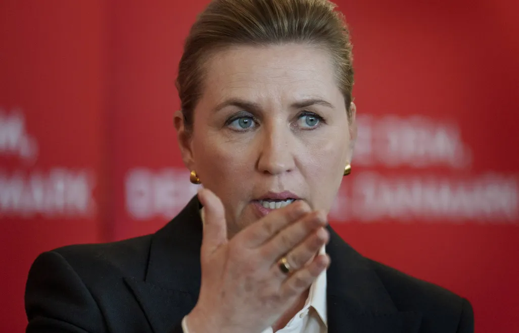 Прем’єрка Данії Метте Фредеріксен. Fot. PAP/EPA/RITZAU SCANPIX/Liselotte Sabroe