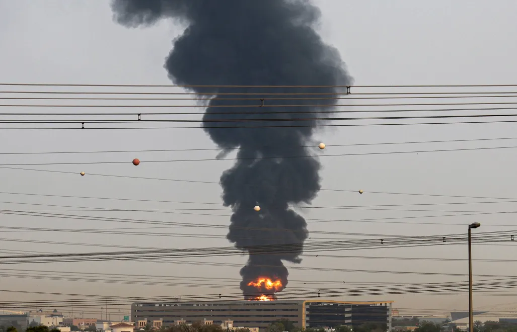 Ogień w Dubaju (zdjęcie ilustracyjne). Fot. EPA/STRINGER