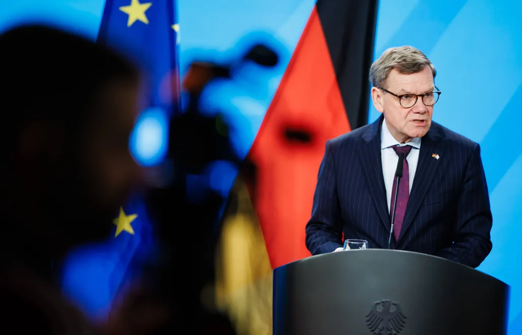 Minister spraw zagranicznych Niemiec Johann Wadephul. Fot. PAP/EPA/CLEMENS BILAN