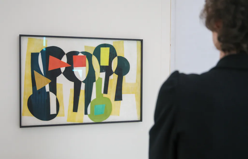 Oprowadzanie dla mediów po nowych wystawach Julie Mehretu "Kairos / Wariacje duchologiczne", Maria Jarema "Pęknięty modernizm" i Minh Lan Tran "Rdzeń" w Muzeum Sztuki Nowoczesnej w Warszawie. Fot. PAP/Rafał Guz