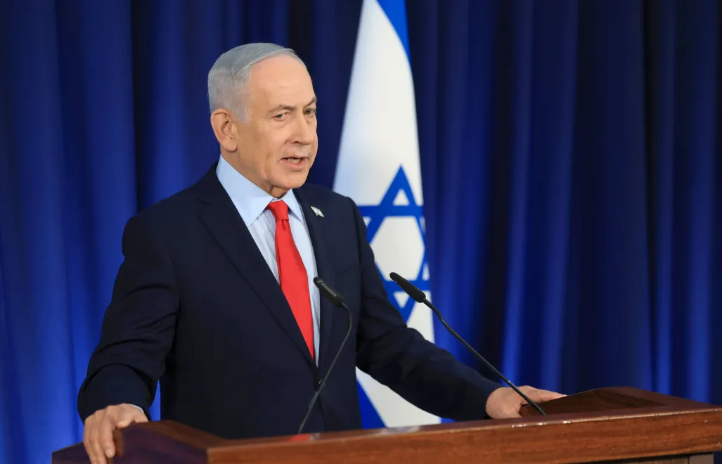 Premier Izraela Benjamin Netanjahu. Fot. PAP/EPA/RONEN ZVULUN / POOL