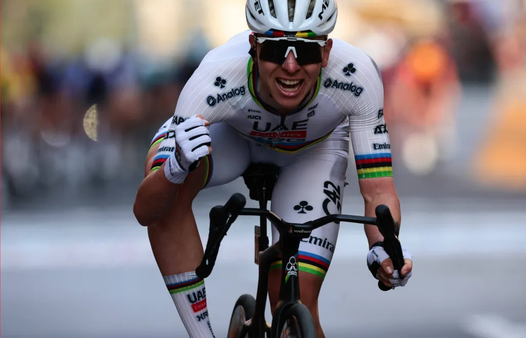 Tadej Pogacar. Fot. PAP/EPA/ROBERTO BETTINI