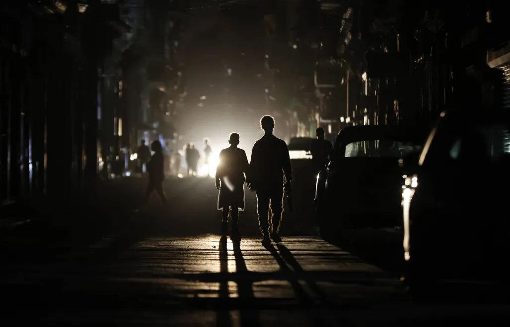 Blackout na Kubie, fot. PAP/EPA/EFE/Ernesto Mastrascusa