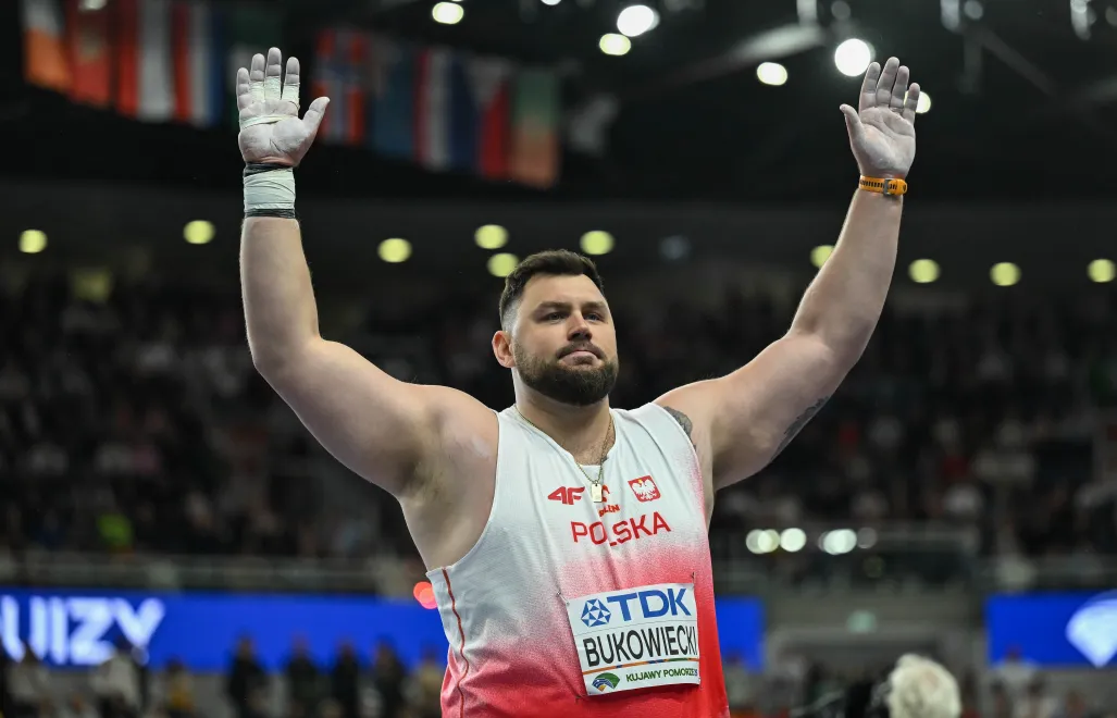 Halowe mistrzostwa świata w lekkiej atletyce w Toruniu. Polak Konrad Bukowiecki. Fot. PAP/Adam Warżawa