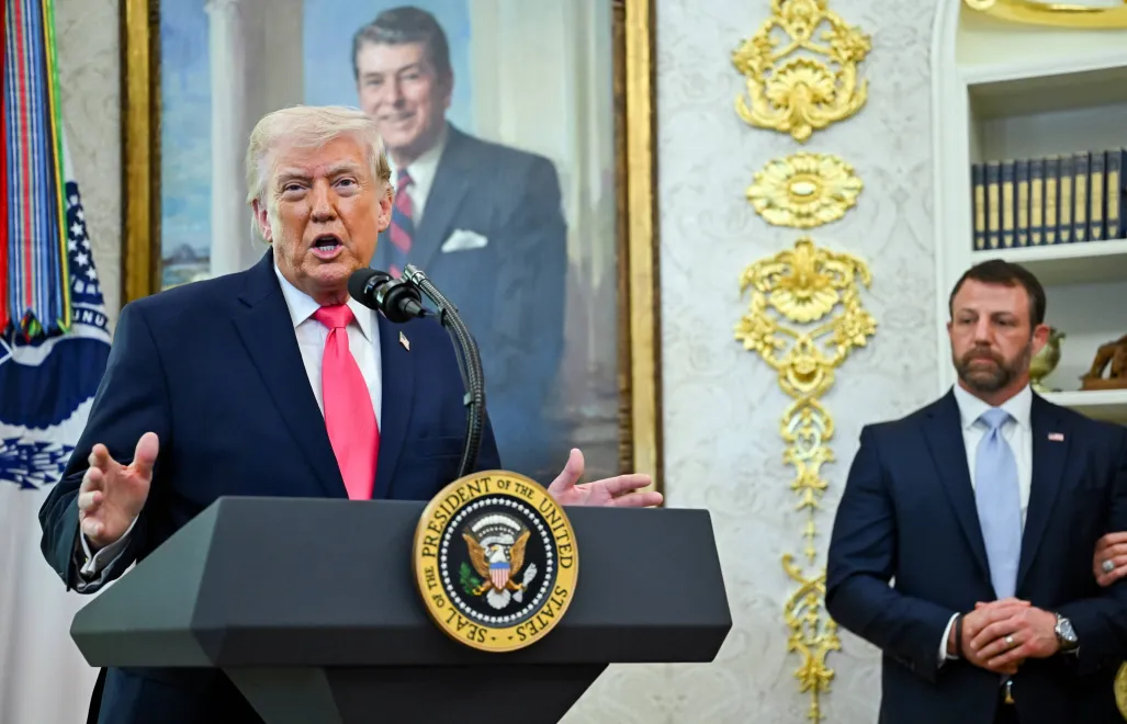 Дональд Трамп. Fot. PAP/EPA/BLOOMBERG POOL/GRAEME SLOAN / POOL