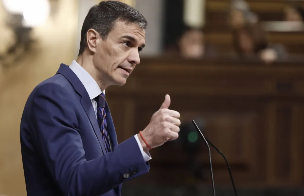 Premier Hiszpanii Pedro Sanchez. Fot. PAP/EPA/SERGIO PEREZ