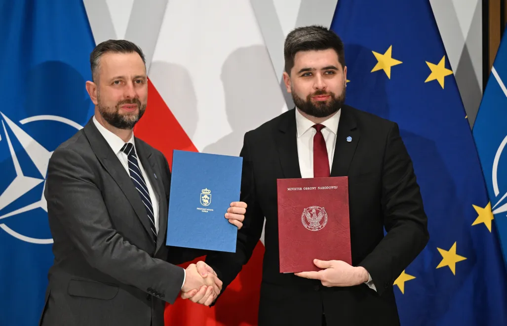 Владислав Косіняк-Камиш і Якуб Банашек. Fot. PAP/Radek Pietruszka