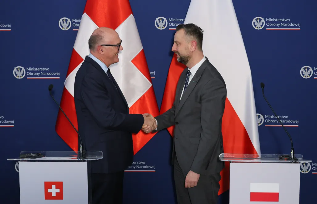 Martin Pfister i Władysław Kosiniak-Kamysz Fot. PAP/Paweł Supernak