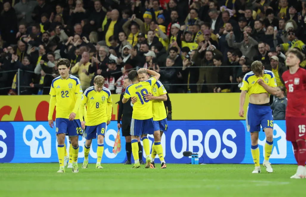 W finale baraży Polska przegrała w Sztokholmie ze Szwecją. Fot. PAP/ Leszek Szymański