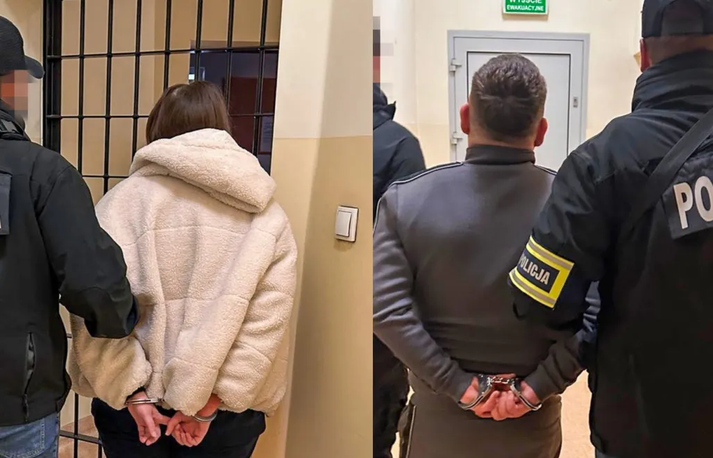 Zatrzymani w sprawie narkotyków w Chojnicach. Fot. KPP Chojnice