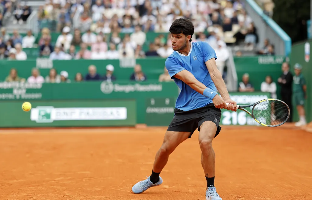 Tenisista Carlos Alcaraz. Fot. EPA/SEBASTIEN NOGIER 