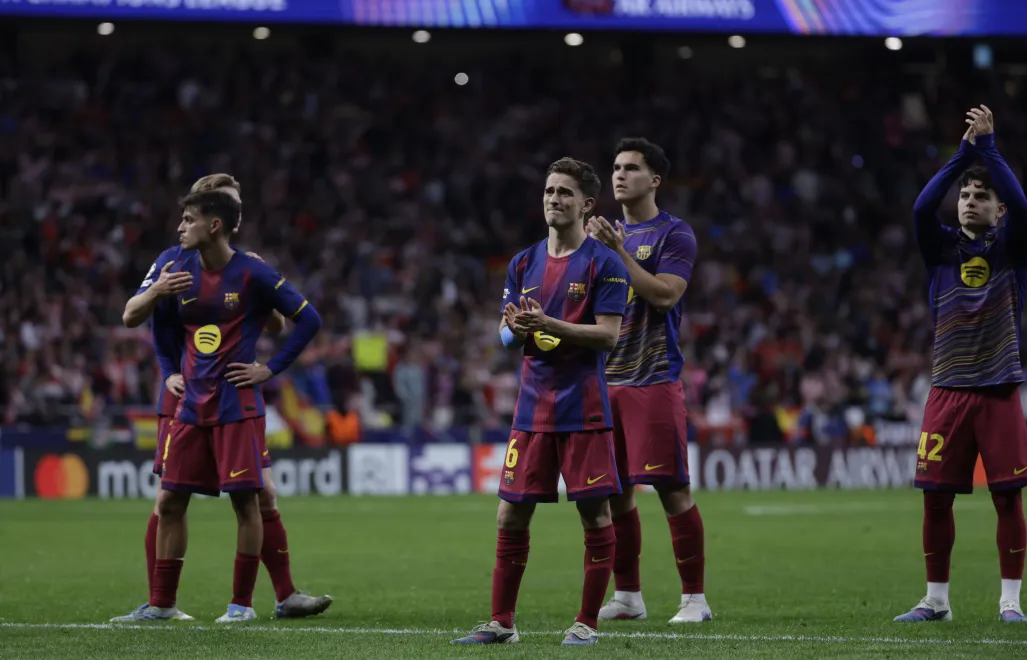 Zawodnicy FC Barcelony. Fot. PAP/EPA/JUANJO MARTIN 