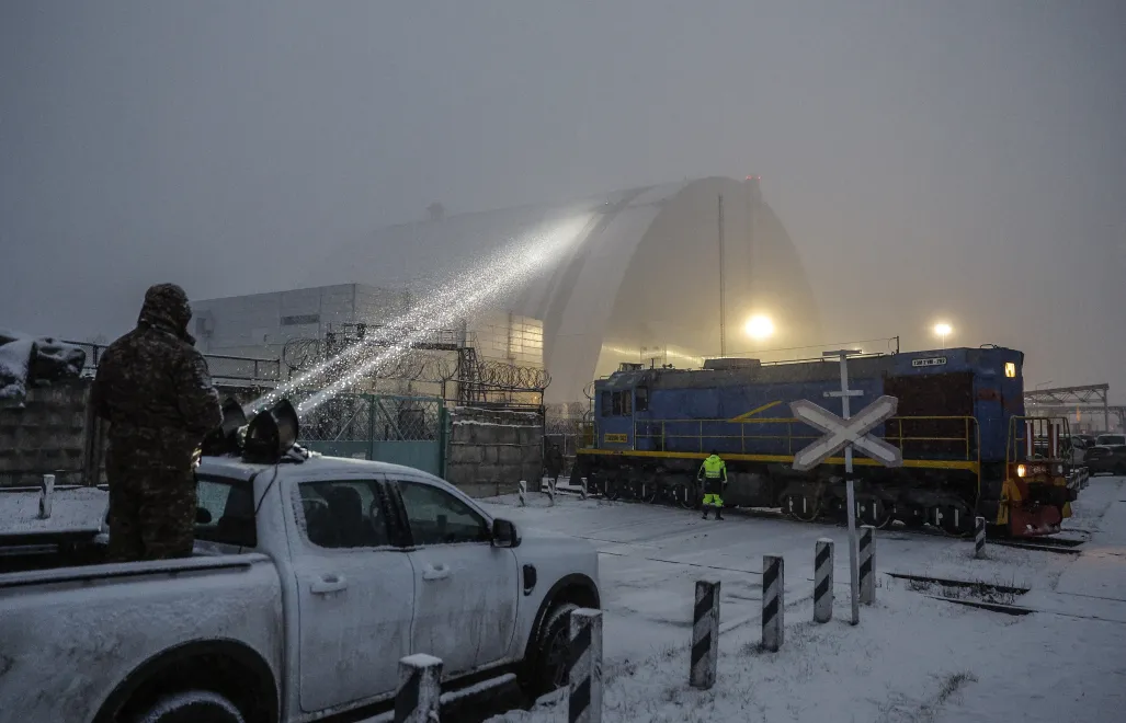 Elektrownia jądrowa w Czarnobylu. Fot. PAP/EPA/SERGEY DOLZHENKO 