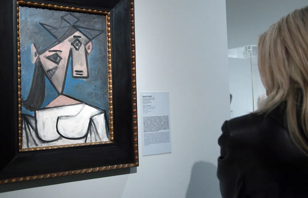 Obraz „Głowa Kobiety„, fot. PAP/EPA/ANA-MPA/CHRISTINA ZACHOPOULOU