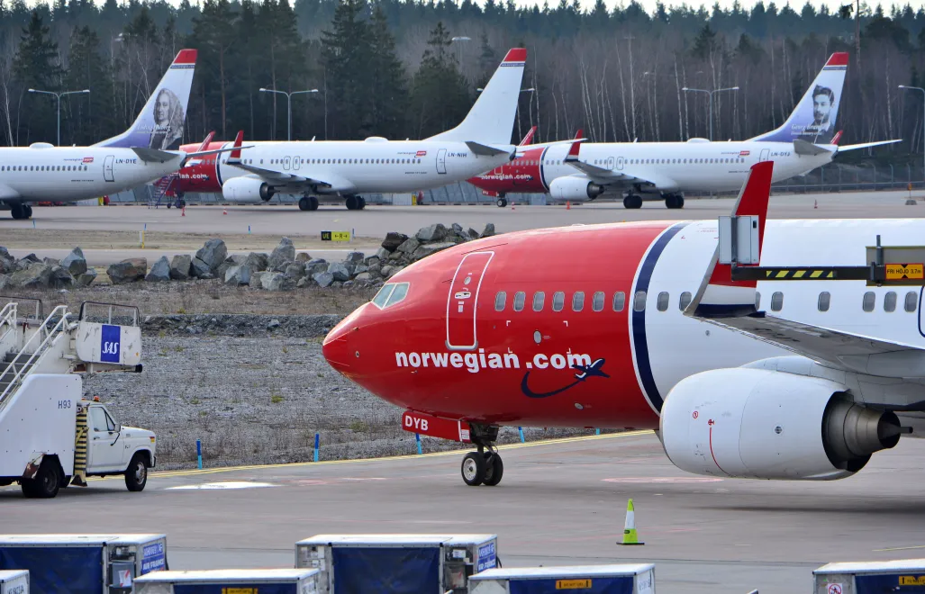 Samoloty linii Norwegian Air Shuttlefot, zdjęcie ilustracyjne, PAP/EPA/TT NEWS AGENCY/JOHAN NILSSON