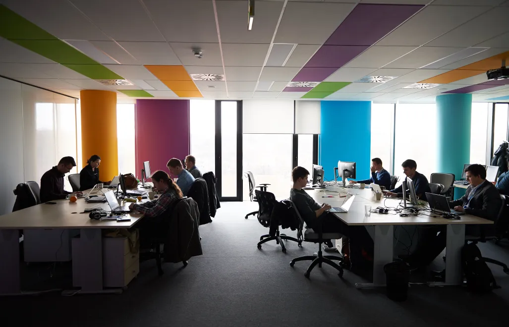 Openspace w biurze. Zdj. Ilustracyjne. Fot.  PAP/Adam Warżawa