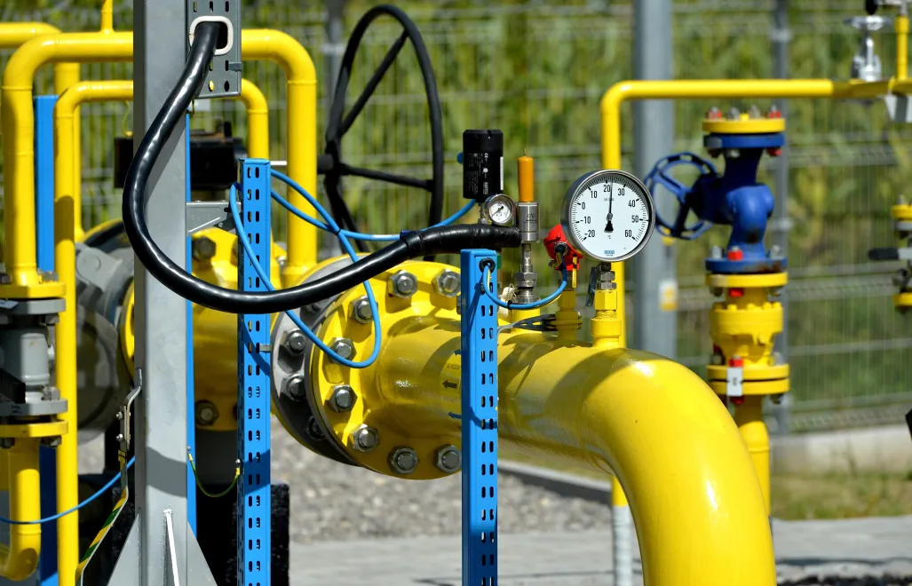 Magazyn gazu ziemnego Fot. PAP/Darek Delmanowicz