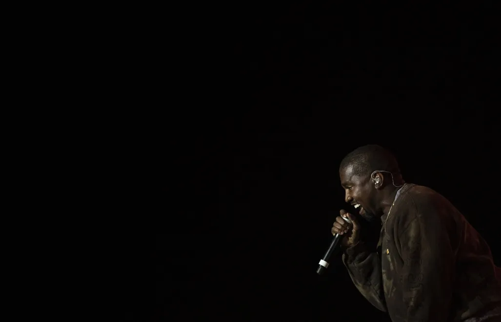 Kanye West. Fot. PAP/EPA/	ETIENNE LAURENT