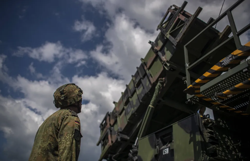 System obrony przeciwlotniczej Patriot. Fot. PAP/EPA/MARTIN DIVISEK