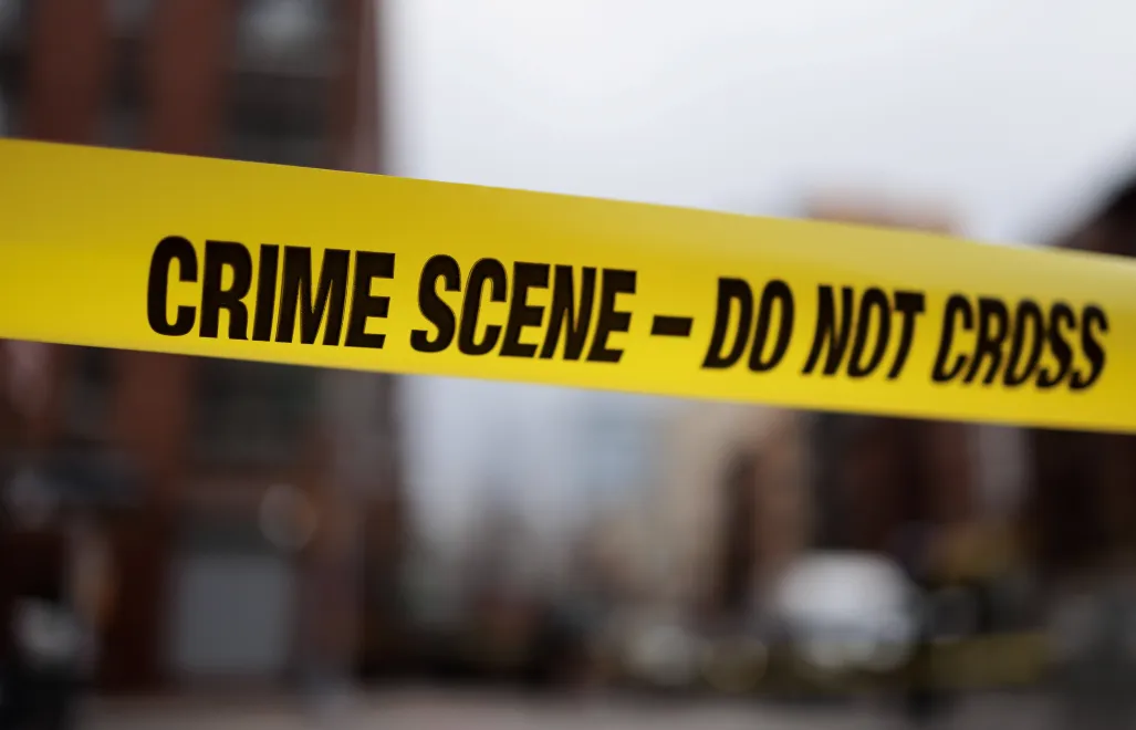 Taśma policyjna na miejscu zbrodni w USA. Zdj. ilustracyjne. Fot. PAP/EPA/JUSTIN LANE