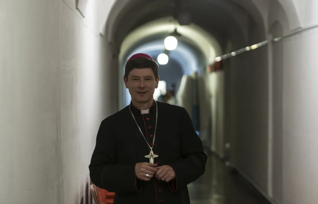Римско-католический епископ Киевско-Житомирский Виталий Кривицкий. Fot. PAP/Vladyslav Musiienko