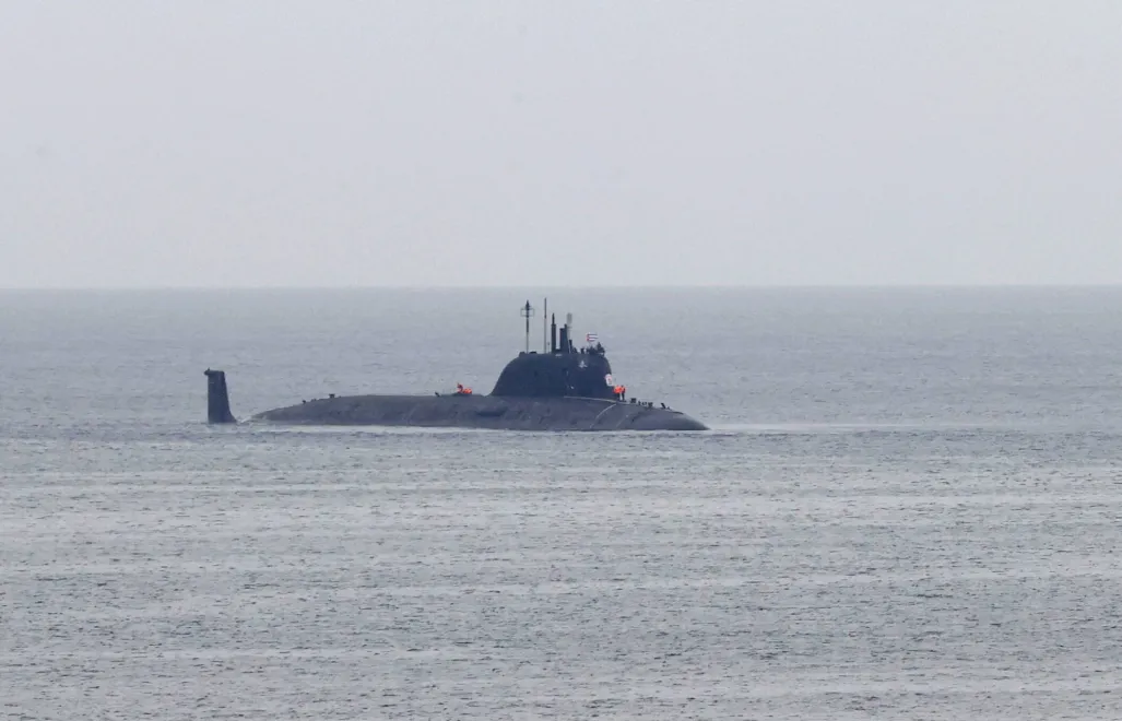 Rosyjski okręt podwodny, zdjęcie ilustracyjne. Fot. PAP/EPA/ERNESTO MASTRASCUSA
