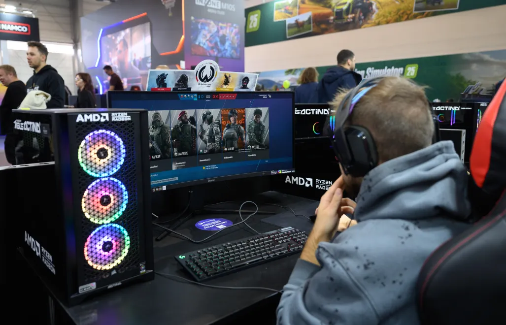 Targi gier komputerowych Fot. PAP/Jakub Kaczmarczyk