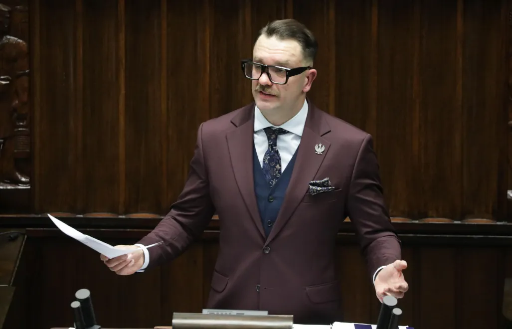 Łukasz Mejza. Fot. PAP/Tomasz Gzell