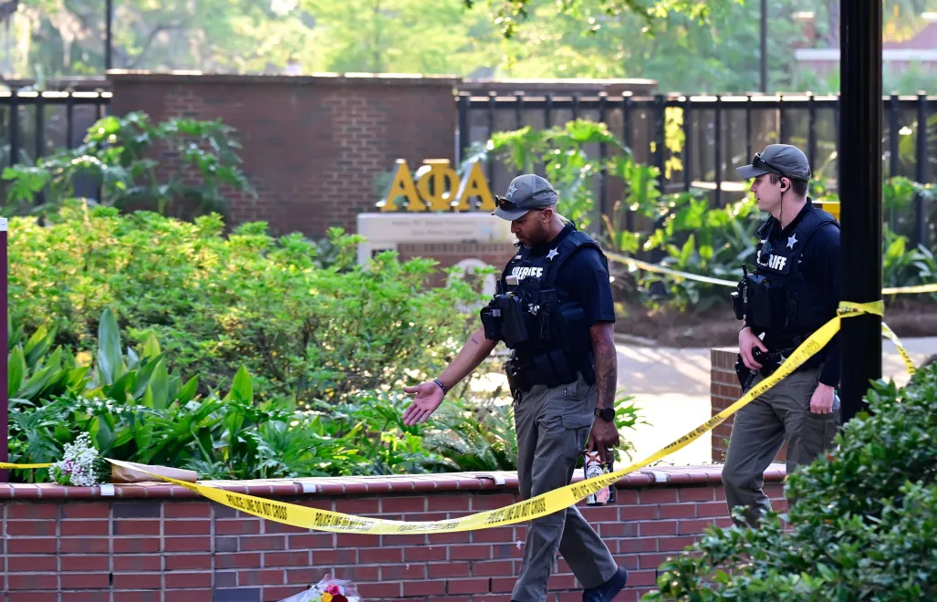 Miejsce strzelaniny na Uniwersytecie Stanowym Florydy. Fot. EPA/DON HAYES