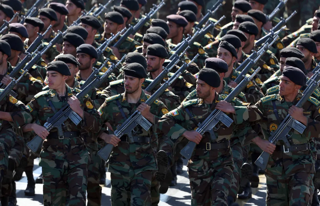 Irańska armia (zdjęcie ilustracyjne). Fot. EPA/ABEDIN TAHERKENAREH 