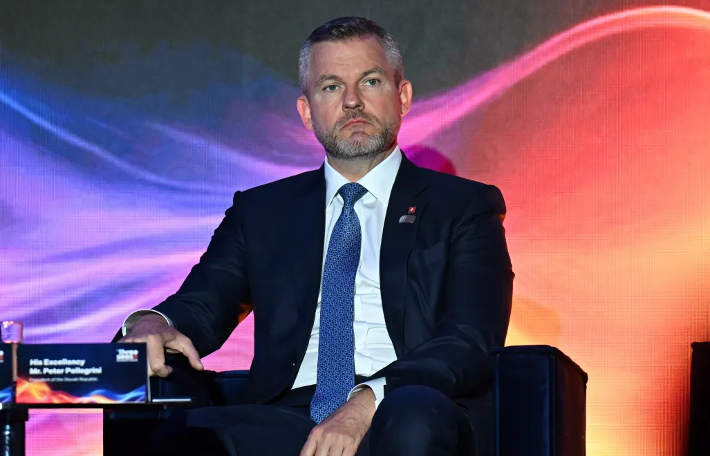 Prezydent Słowacji Peter Pellegrini. Fot. PAP/Marcin Kmieciński