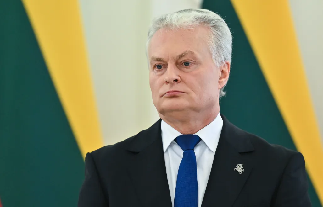 Prezydent Litwy Gitanas Nauseda. Fot. PAP/	Valdemar Doveiko