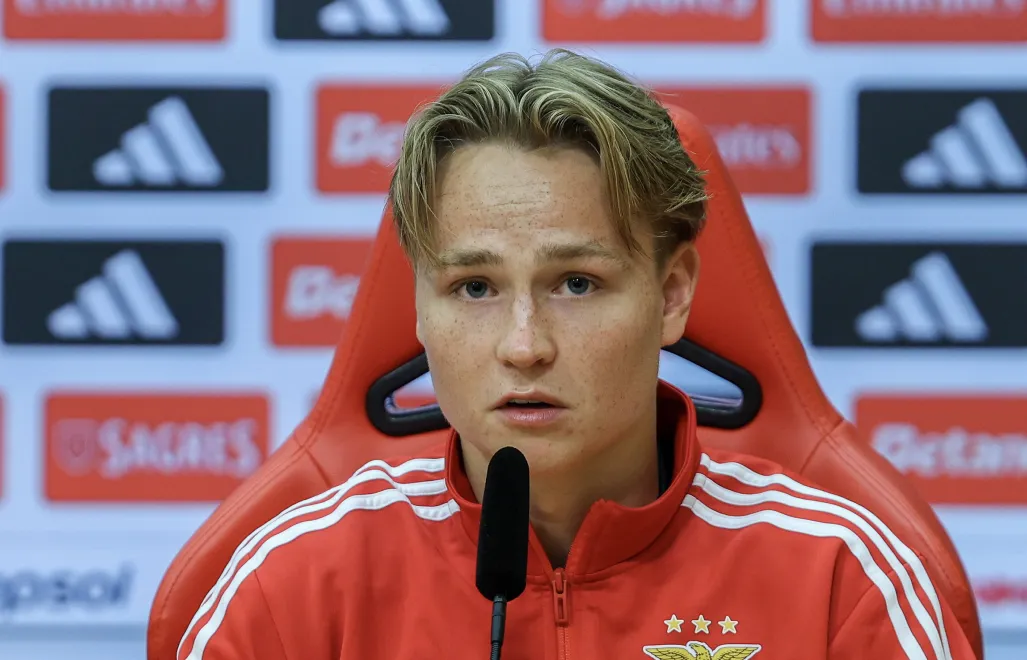 Andreas Schjelderup. Fot. PAP/EPA/MIGUEL A. LOPES