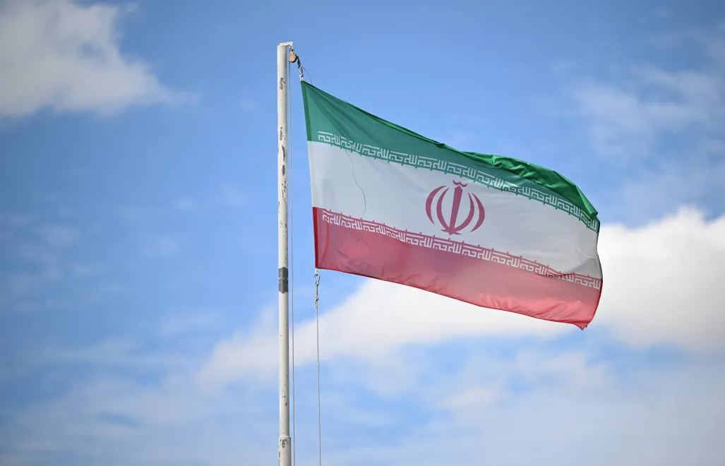 Flaga Iranu. Zdj. ilustracyjne. Fot. PAP/EPA/LUKAS COCH