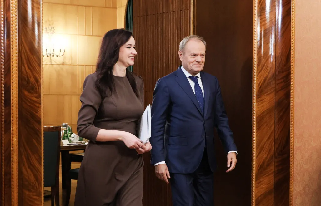 Premier Donald Tusk i premier Litwy Inga Ruginiene. Fot. PAP/	Paweł Supernak