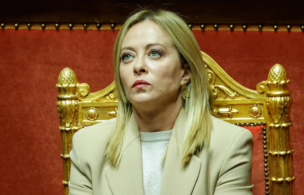 Giorgia Meloni. Fot. PAP/ EPA/GIUSEPPE LAMI